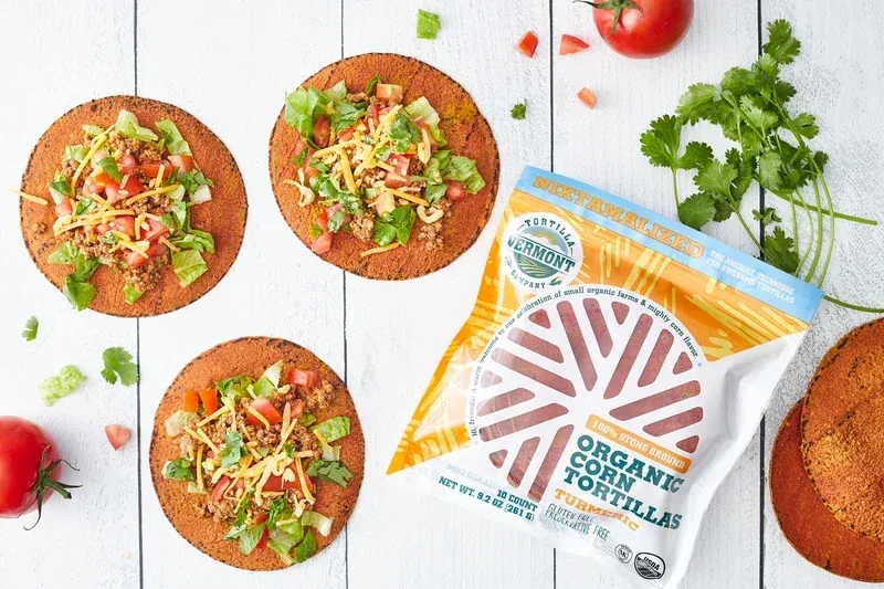 6 inch turmeric organic corn tortillas — photo 2