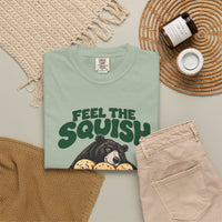 Bay Feel the Squish T-shirt, folded shirt styled with casual clothing and accessories