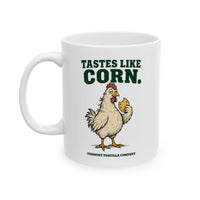11 oz Tastes Like Corn mug, design view