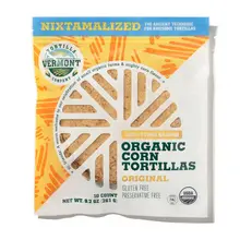 6 Inch Stone Ground Organic Corn Tortillas